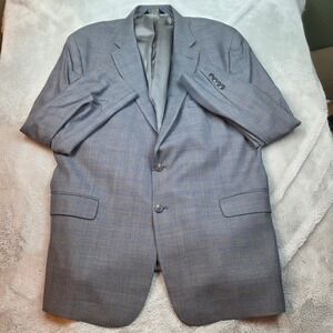 Jos. A. Bank Blazer Mens 48R Grey Wool Signature Collection Tailored Fit